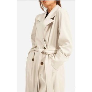 Everlane Drape Trench in Sandstone